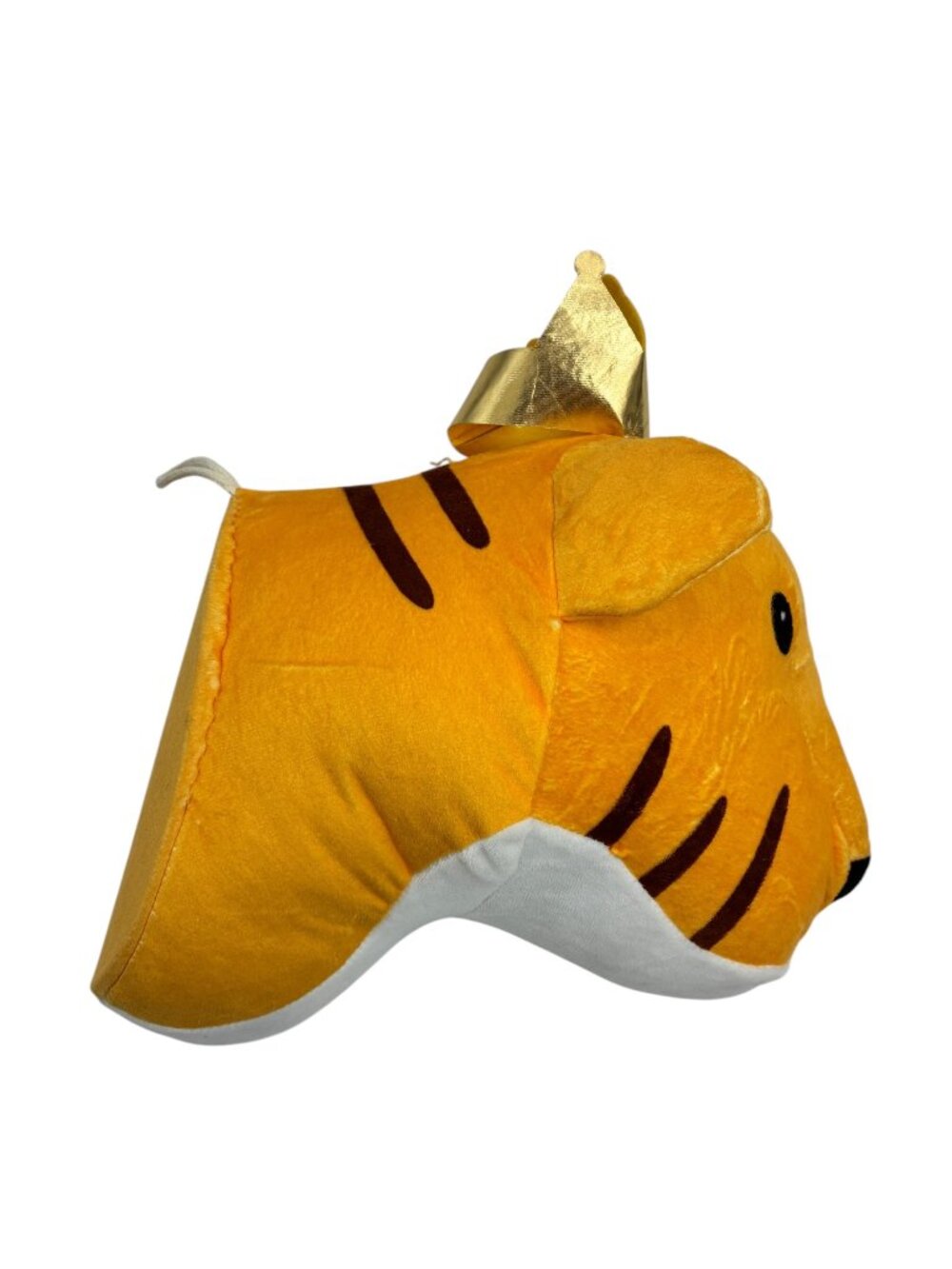 PIPER Kids Plush Tiger Head Wall Decor Hanging Crown Nursery Room Safari Jungle